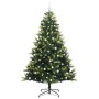 Árvore de Navidad Artificial Articulada 300 LEDs Verde 240 cm