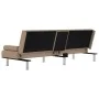 Cappuccino synthetic leather sofa bed with cup holder by vidaXL, Sofas - Ref: Foro24-351929, Price: 296,96 €, Discount: %