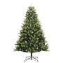 Árbol de Navidad Artificial Plegable 300 LEDs Verde 240 cm