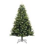 Árbol de Navidad Artificial Plegable 300 LEDs Verde 240 cm