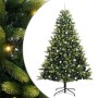 Árbol de Navidad Artificial Plegable 300 LEDs Verde 240 cm