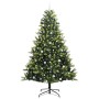 Árbol de Navidad Artificial Plegable 300 LEDs Verde 240 cm