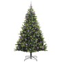 Árbol de Navidad Artificial Plegable 300 LEDs Verde 240 cm
