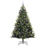 Árbol de Navidad Artificial Plegable 300 LEDs Verde 240 cm
