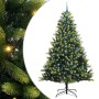 Árbol de Navidad Artificial Con Bisagras 300 LEDs Verde 240 cm