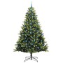 Árbol de Navidad Artificial Con Bisagras 300 LEDs Verde 240 cm