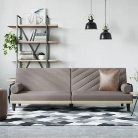 Sofa bed with armrests taupe gray fabric by vidaXL, Sofas - Ref: Foro24-351936, Price: 278,86 €, Discount: %