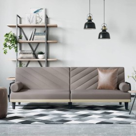 Sofá cama con reposabrazos tela gris taupe de vidaXL, Sofás - Ref: Foro24-351936, Precio: 284,10 €, Descuento: %
