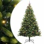 Árbol de Navidad Artificial Articulado 300 LEDs Verde 240 cm