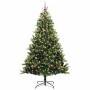 Árbol de Navidad Artificial Articulado 300 LEDs Verde 240 cm