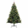 Árbol de Navidad Artificial Articulado 300 LEDs Verde 240 cm