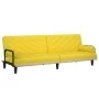 Sofa bed with armrests light yellow fabric by vidaXL, Sofas - Ref: Foro24-351935, Price: 273,18 €, Discount: %