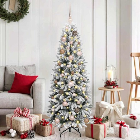 Árbol de Navidad artificial 150 cm PVC y Plástico y Acero y PE en Arboles de navidad | Comprar online en Foro24