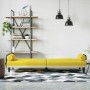 Sofa bed with armrests light yellow fabric by vidaXL, Sofas - Ref: Foro24-351935, Price: 278,37 €, Discount: %