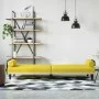 Sofa bed with armrests light yellow fabric by vidaXL, Sofas - Ref: Foro24-351935, Price: 273,18 €, Discount: %