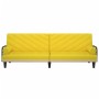 Sofá cama con reposabrazos tela amarillo claro de vidaXL, Sofás - Ref: Foro24-351935, Precio: 226,31 €
