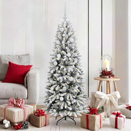 Árbol de Navidad artificial 150 cm PVC y Plástico y Acero y PE en Arboles de navidad | Comprar online en Foro24