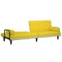 Sofa bed with armrests light yellow fabric by vidaXL, Sofas - Ref: Foro24-351935, Price: 273,18 €, Discount: %