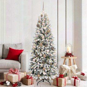 Árbol de Navidad artificial 180 cm PVC y Plástico y Acero y PE en Arboles de navidad | Comprar online en Foro24