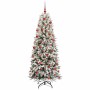 Árbol de Navidad artificial con 300 LED 73 x 73 x 180 cm