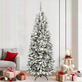 Árbol de Navidad artificial con 300 LED 78 x 78 x 210 cm