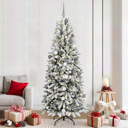 Árbol de Navidad artificial con 300 LED 78 x 78 x 210 cm