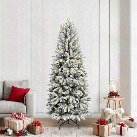 Árbol de Navidad artificial con 300 LED 78 x 78 x 210 cm