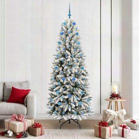 Árbol de Navidad artificial con 300 LED 78 x 78 x 210 cm