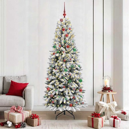 Árbol de Navidad artificial con 300 LED 78 x 78 x 210 cm
