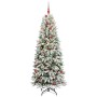 Árbol de Navidad artificial con 300 LED 78 x 78 x 210 cm