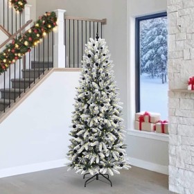 Árbol de Navidad artificial con 300 LED 93 x 93 x 240 cm
