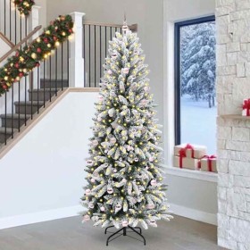 Árbol de Navidad artificial con 300 LED 93 x 93 x 240 cm