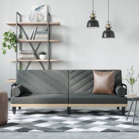 Schlafsofa mit Armlehnen dunkelgrauer Stoff von vidaXL, Sofas - Ref: Foro24-351932, Preis: 284,22 €, Rabatt: %