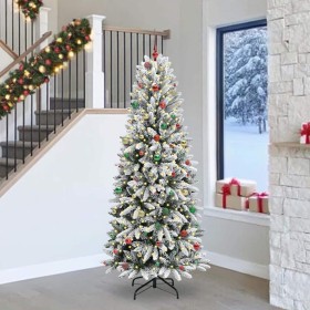 Árbol de Navidad artificial con 300 LED 93 x 93 x 240 cm