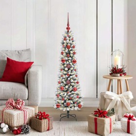 Árbol de Navidad artificial con 150 LED verde y 120 cm