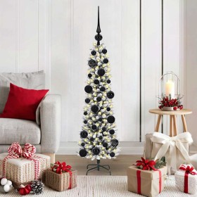 Árbol de Navidad artificial con 150 LED verde y 120 cm