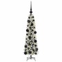 Árbol de Navidad artificial con 150 LED verde y 120 cm