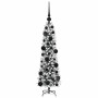 Árbol de Navidad artificial con 150 LED verde y 120 cm