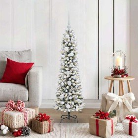 Árbol de Navidad artificial con 150 LED verde y 120 cm
