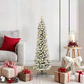 Árbol de Navidad artificial con 150 LED verde y 120 cm