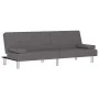 Sofá cama con portavasos cuero sintético gris by vidaXL, Sofas - Ref: Foro24-351928, Price: 297,21 €, Discount: %