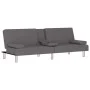 Sofá cama con portavasos cuero sintético gris by vidaXL, Sofas - Ref: Foro24-351928, Price: 297,21 €, Discount: %