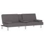 Sofá cama con portavasos cuero sintético gris by vidaXL, Sofas - Ref: Foro24-351928, Price: 317,47 €, Discount: %