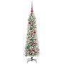 Árbol de Navidad artificial con 150 LED verde y 120 cm