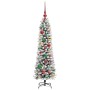 Árbol de Navidad artificial con 150 LED verde y 120 cm