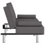 Sofá cama con portavasos cuero sintético gris by vidaXL, Sofas - Ref: Foro24-351928, Price: 297,21 €, Discount: %