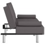 Sofá cama con portavasos cuero sintético gris by vidaXL, Sofas - Ref: Foro24-351928, Price: 317,47 €, Discount: %