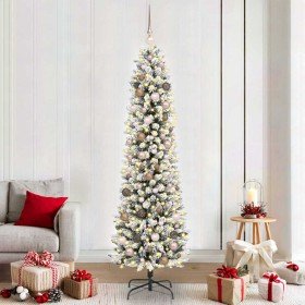Árbol de Navidad artificial 210 cm PVC, Metal y Plástico