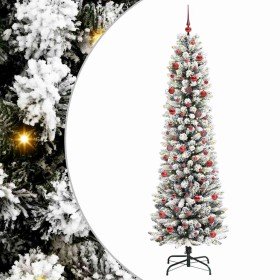 Árbol de Navidad artificial con 300 LED verde y 210 cm