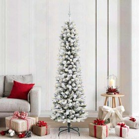 Árbol de Navidad artificial con 300 LED verde y 210 cm